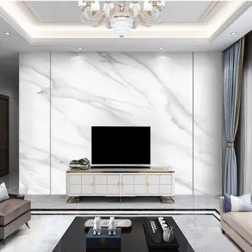 Carbon crystal board TV background wall imitation marble bamboo